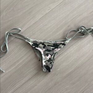 Frankie's Bikinis Sage Camouflage Bikini Bottom